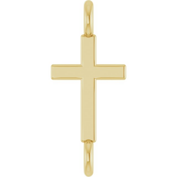 Dainty Cross Link in 10k Yellow Gold Conti Jewelers Endwell, NY