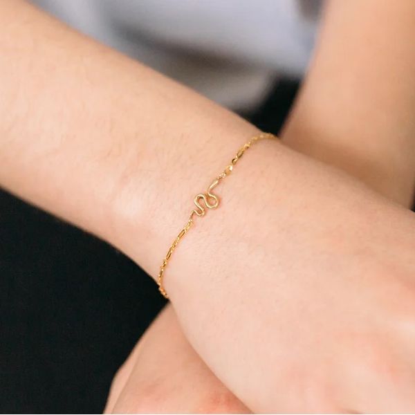Petit Snake Link in 10k Yellow Gold Image 2 Conti Jewelers Endwell, NY