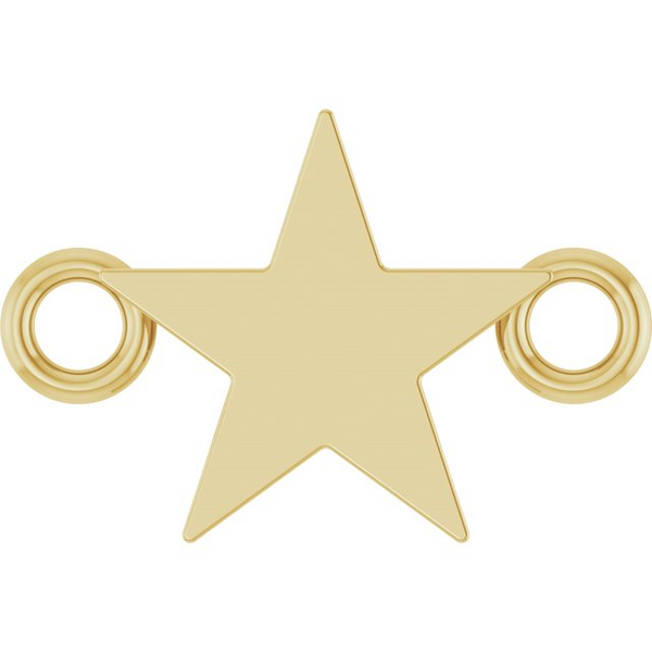 Tiny Star Link in 10k Yellow Gold Conti Jewelers Endwell, NY