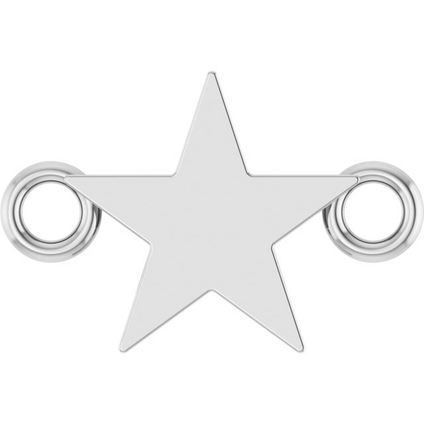 Tiny Star Link in Sterling Silver Conti Jewelers Endwell, NY