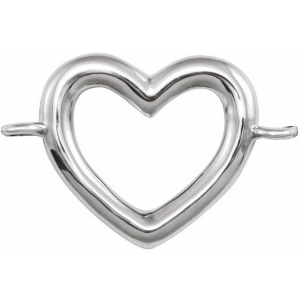 Heart Permanent Jewelry Link in Sterling Silver Conti Jewelers Endwell, NY
