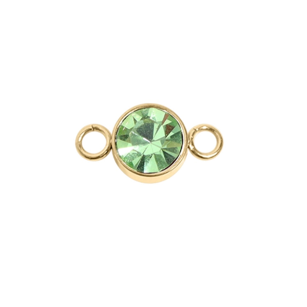 August Birthstone Link in Yellow Gold Conti Jewelers Endwell, NY