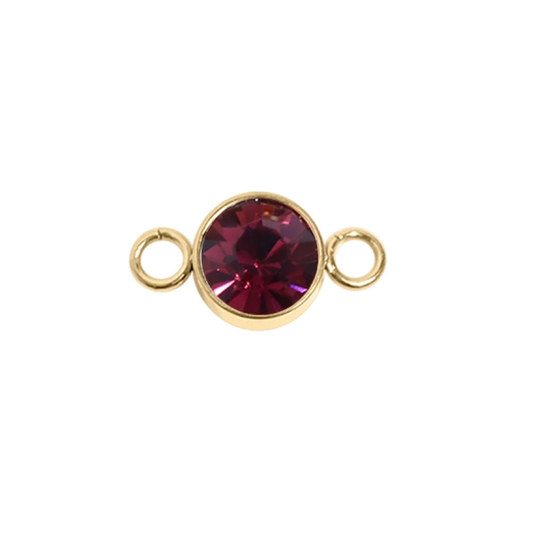 February Birthstone Link in Yellow Gold Conti Jewelers Endwell, NY