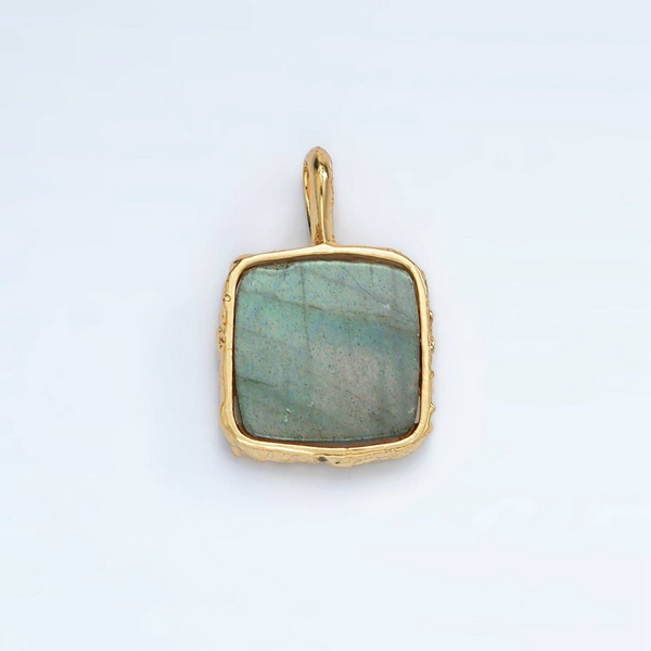 24k Gold Fill 18mm Labradorite Charm Conti Jewelers Endwell, NY