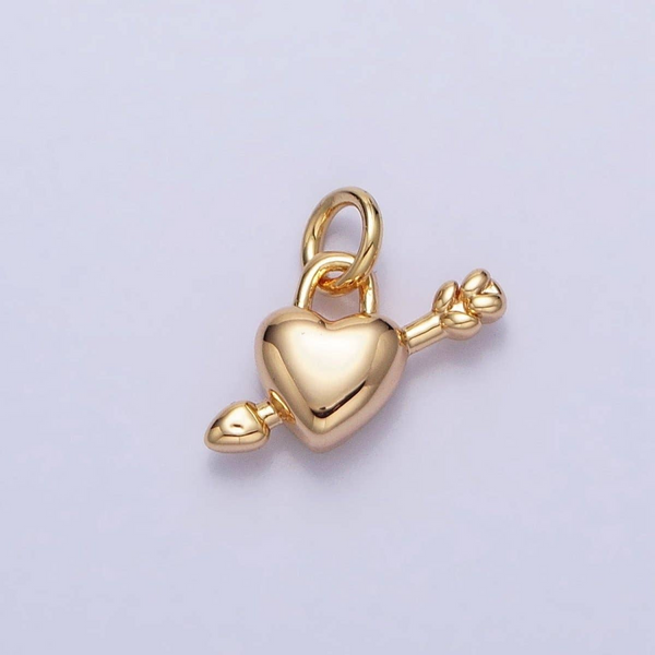 Gold Toned Heart & Arrow Charm Conti Jewelers Endwell, NY