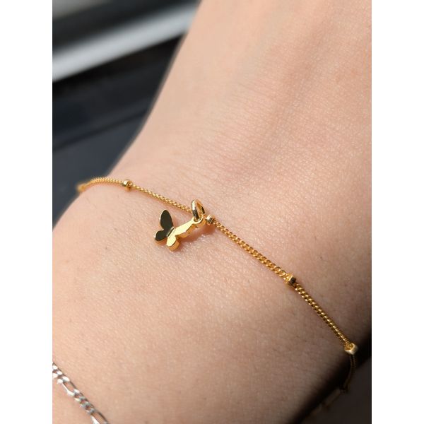 18k Gold Fill Butterfly Charm Image 2 Conti Jewelers Endwell, NY