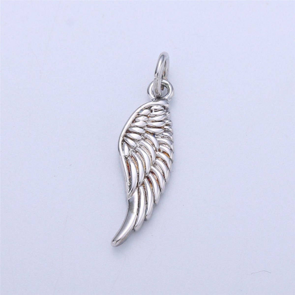 Silver Toned Angel Wing Charm Conti Jewelers Endwell, NY
