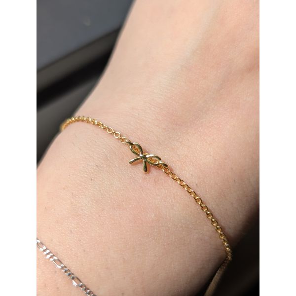14k Gold Fill Bow link Charm Image 2 Conti Jewelers Endwell, NY