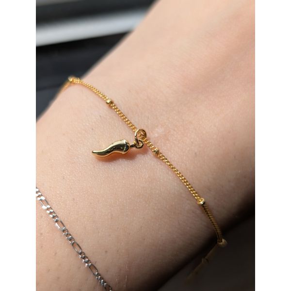 Gold Fill Italian Horn Charm Image 2 Conti Jewelers Endwell, NY