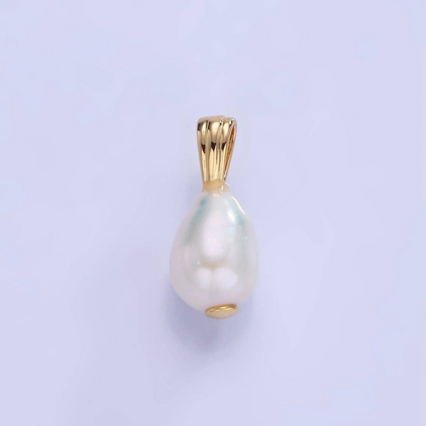 Gold Fill Baroque Freshwater pearl Charm Conti Jewelers Endwell, NY