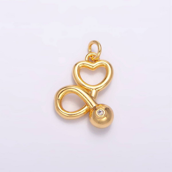 Gold Fill CZ Stethoscope Charm Conti Jewelers Endwell, NY