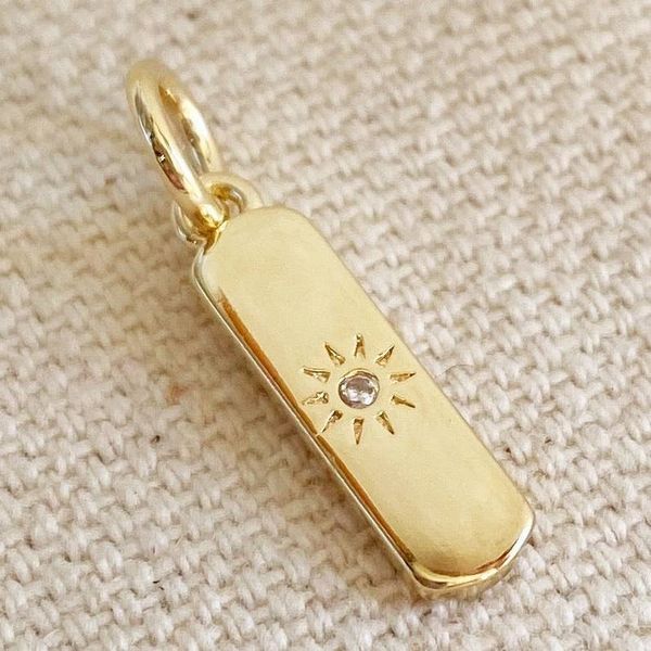 Gold Fill Sun Burst Bar Charm Conti Jewelers Endwell, NY