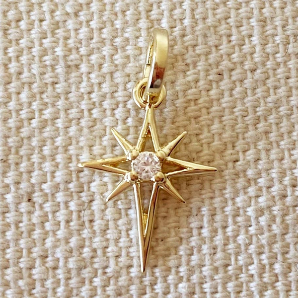 Gold Fill North Star Burst w/cz Conti Jewelers Endwell, NY