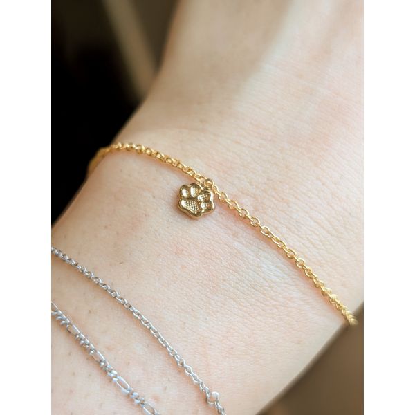 Gold Filled Stainless Steel Mini Paw Charm Image 2 Conti Jewelers Endwell, NY