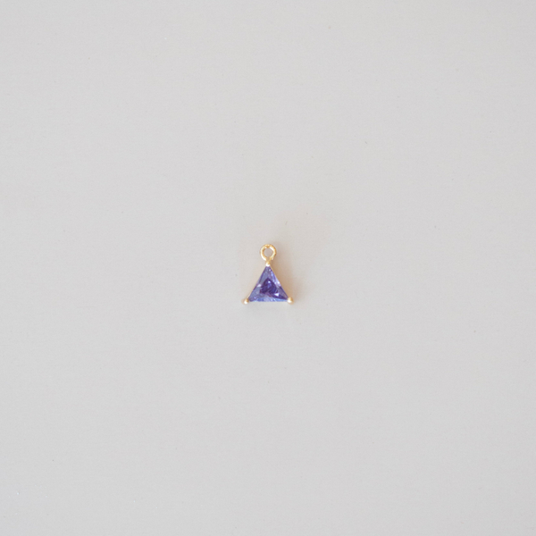 February Birstone Trilion Dangle Charm in Yellow Gold Conti Jewelers Endwell, NY
