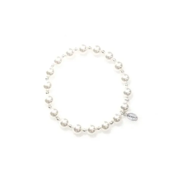 LARGE White Pearl Mercy House Bracelet Conti Jewelers Endwell, NY