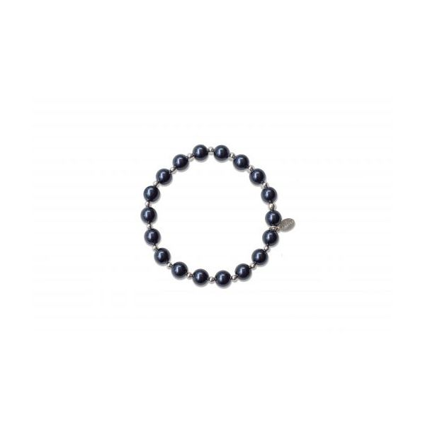 Mercy House Midnight Blue Pearl Count Your Blessings Bracelet Conti Jewelers Endwell, NY