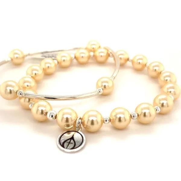 Light Gold Pearl Mercy House Bracelet Image 2 Conti Jewelers Endwell, NY