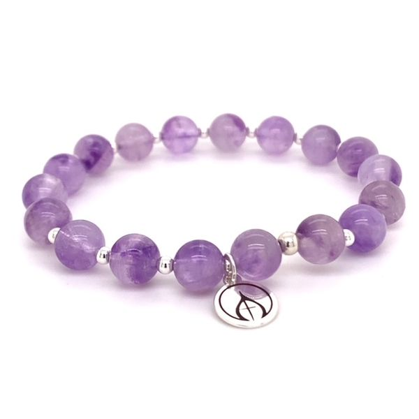 Lavendar Jade Count Your Blessings Bracelet with Mercy House Logo Conti Jewelers Endwell, NY