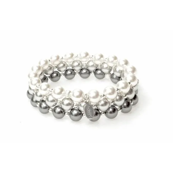 Silver Pearl Mercy House Bracelet Image 2 Conti Jewelers Endwell, NY