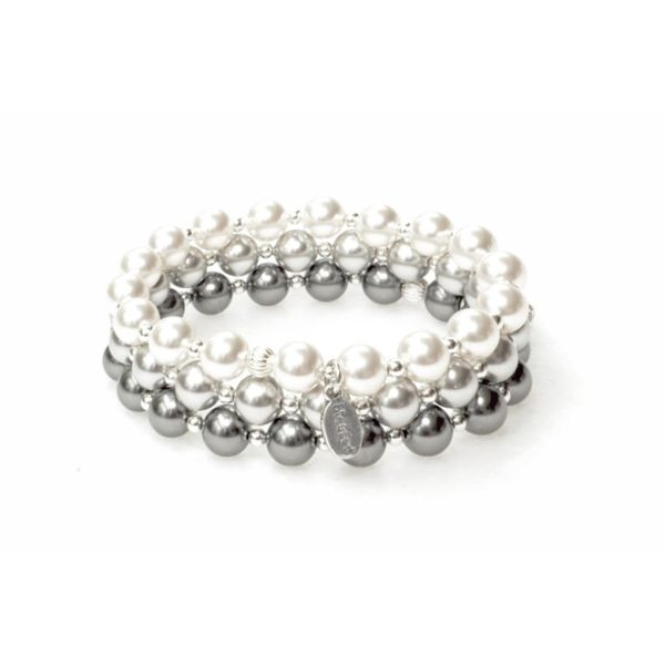 Silver Pearl Mercy House Bracelet, Standard Size Image 2 Conti Jewelers Endwell, NY