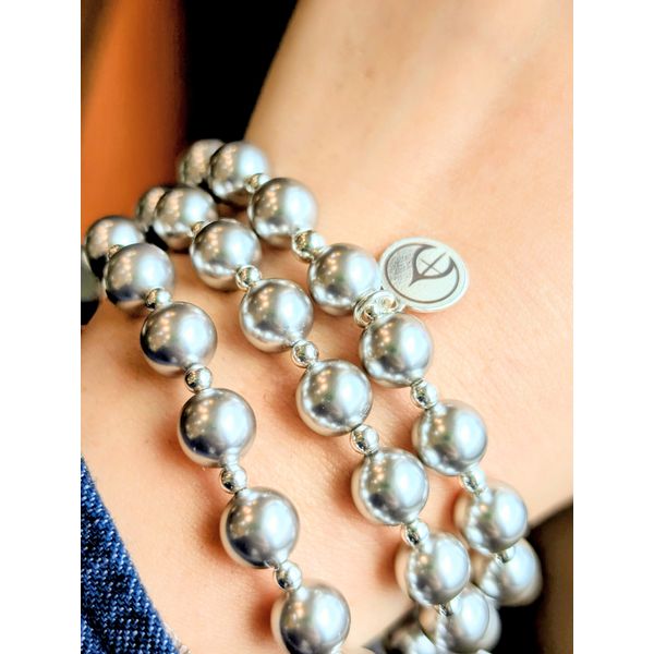 Silver Pearl Mercy House Bracelet, Standard Size Image 3 Conti Jewelers Endwell, NY