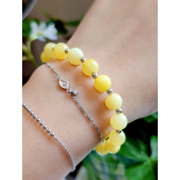 Small - Yellow Jade Mercy House Bracelet Image 2 Conti Jewelers Endwell, NY