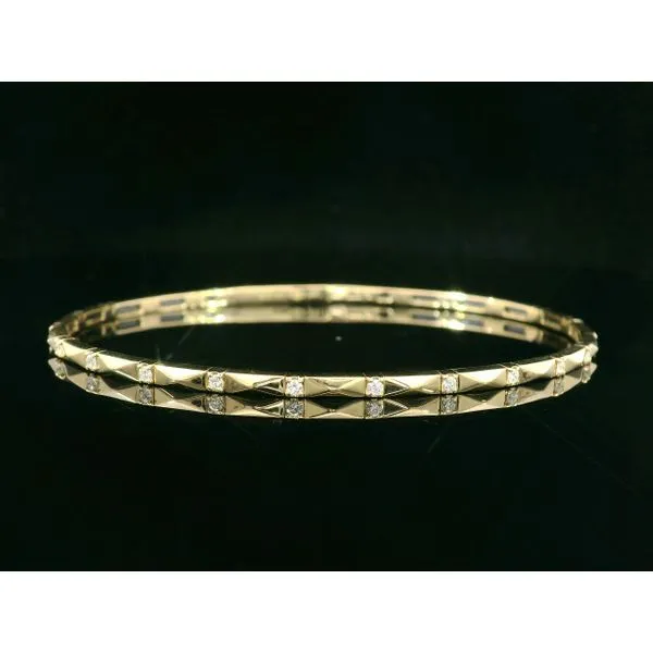 Ladies 14kt Yellow Gold Flexie Bracelet 0.17 ctw Cooper Fine Jewelers Texarkana, TX