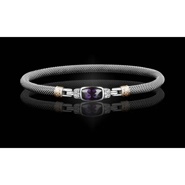 Amethyst Milanese Mesh Classica Bangle Bracelet Cooper Fine Jewelers Texarkana, TX