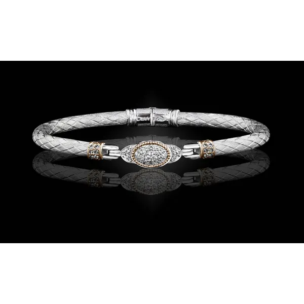 Diamond Caerleon two Elegante Bangle Bracelet Cooper Fine Jewelers Texarkana, TX