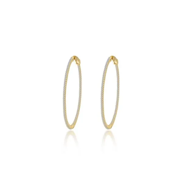 Large Inside/Outside Yellow Fashion Hoop Earrings Cooper Fine Jewelers Texarkana, TX
