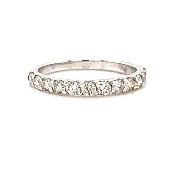14 Karat White Gold Round Diamond Stacker Band Corinth Jewelers Corinth, MS