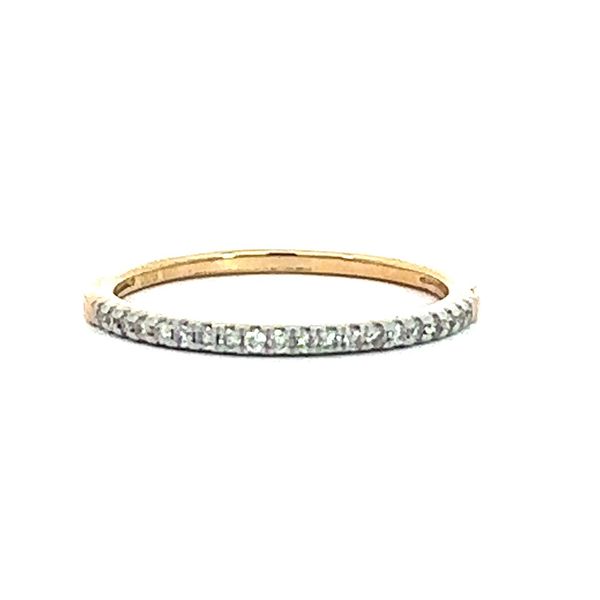 10 Karat Yellow Gold Round Diamond Stacker Band- 0.10 ctw - Finger Size 7 Corinth Jewelers Corinth, MS