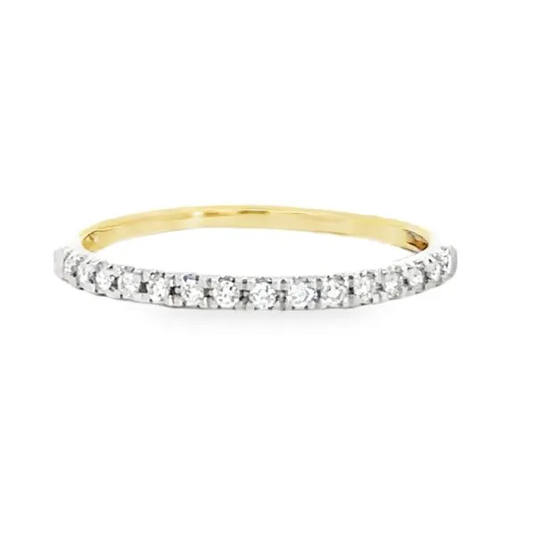 10 Karat Yellow Gold Round Straight 0.20 dwt Diamond Stacker Band - Finger Size 9 Corinth Jewelers Corinth, MS