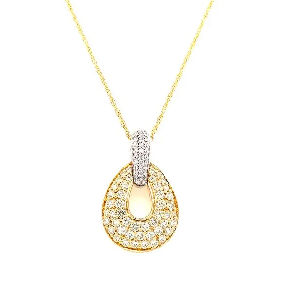 14 Karat Yellow Gold Graduated Oval Yellow Diamond and White Diamond Fancy Necklace Corinth Jewelers Corinth, MS
