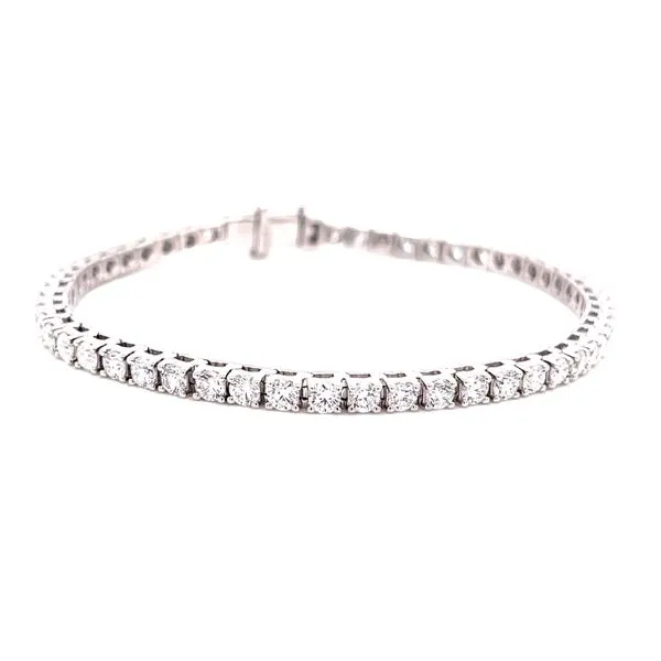14 Karat White Gold 5ctw Round Diamond Tennis Bracelet Corinth Jewelers Corinth, MS