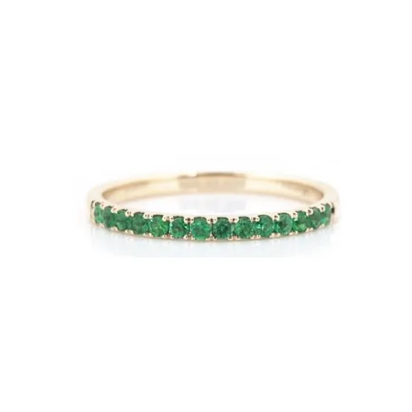 14 Karat Yellow Gold Round Shape Emerald Stacker Band - 0.22ctw Corinth Jewelers Corinth, MS