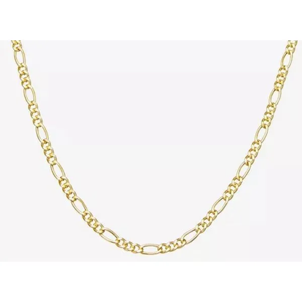 10 Karat Yellow Gold 5.0 mm Figaro Chain - 20