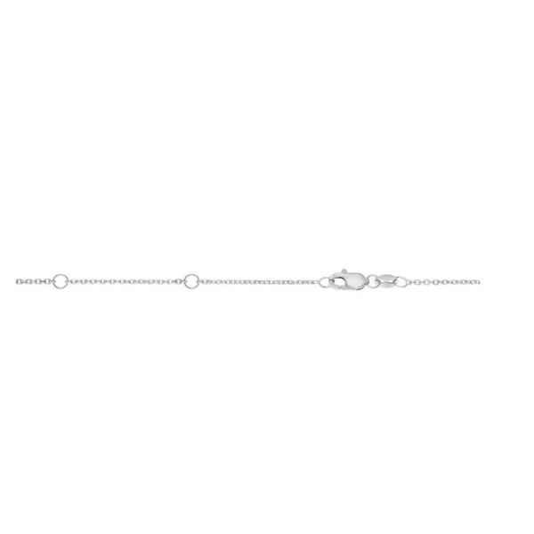10 Karat White Gold 0.87 mm Diamond Cut Cable Chain - 18