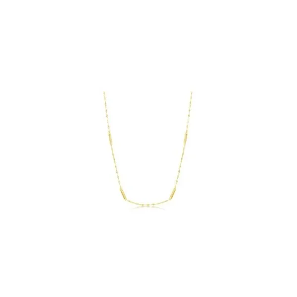 Sterling Silver and Gold Plated Fancy Bar Link Long Fashion Necklace Corinth Jewelers Corinth, MS