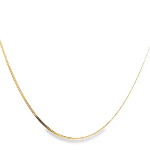 Gold Filled 2mm Herringbone Necklace - 17/19