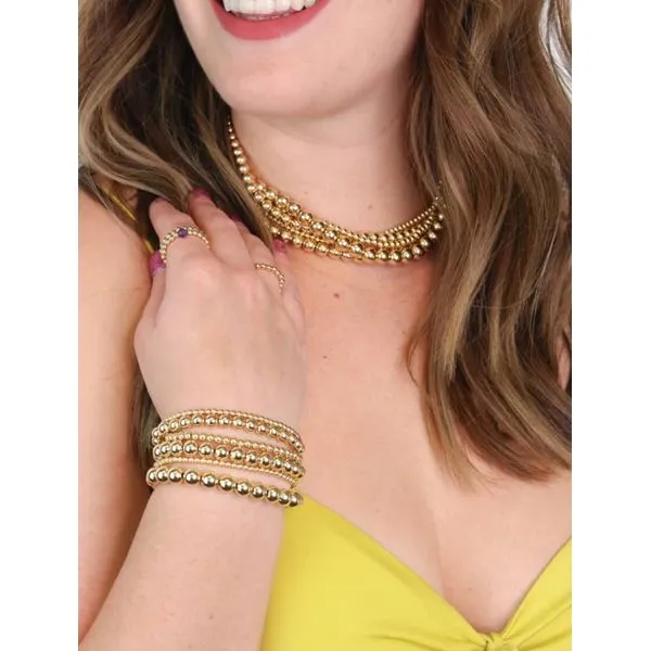 Gold Filled 3mm Bead Fashion Necklace - 16
