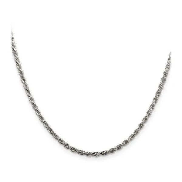 Sterling Silver Diamond Cut 2.25 mm Rope Chain - 20