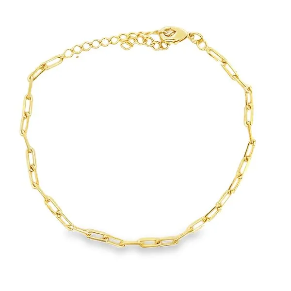 Gold Filled 2.76 mm Paperclip Bracelet - 7/9
