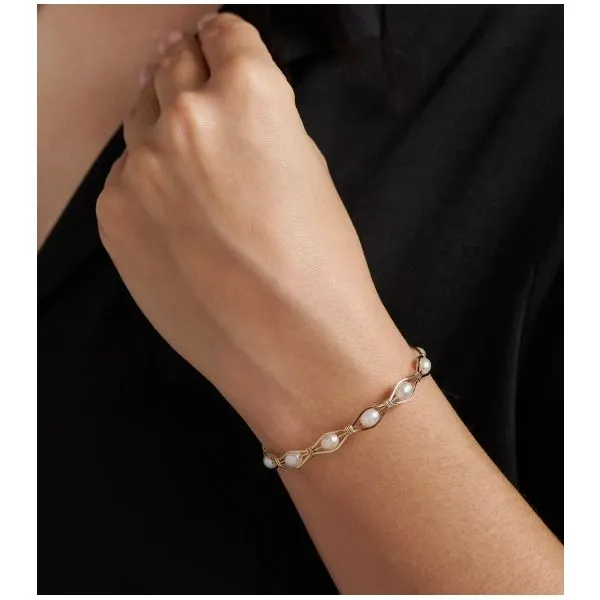 All Gold Romance Ronaldo Bracelet - Size 7.5 Image 2 Corinth Jewelers Corinth, MS