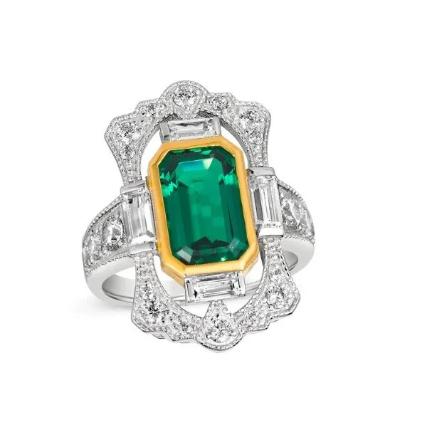 Art deco cz ring online