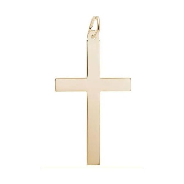 Gold Plated Xlarge Polished Cross Pendant Corinth Jewelers Corinth, MS