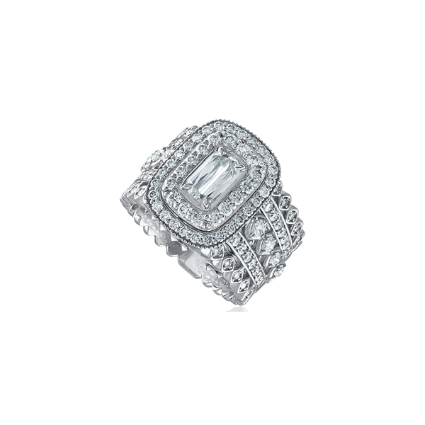 Christopher Designs Art Deco Engagement Ring Cornell's Jewelers Rochester, NY