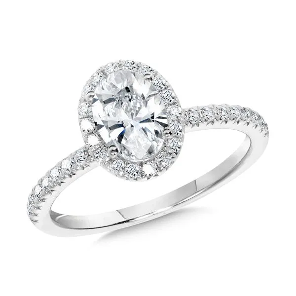 Lab Grown Halo 1.55ct Diamond Engagement Ring Cornell's Jewelers Rochester, NY