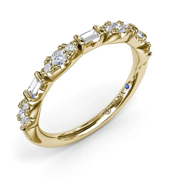 Fana 14kt Yellow Gold Alternating Diamond Band Cornell's Jewelers Rochester, NY